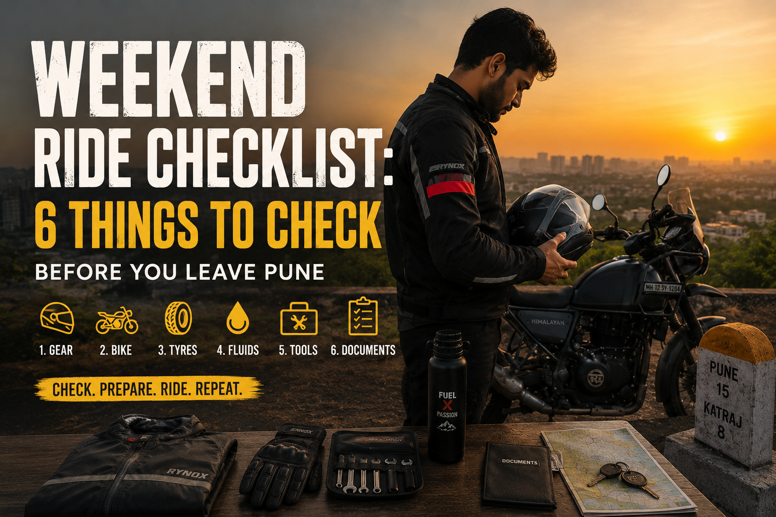 The Weekend Ride Checklist: 6 Things to Check-Before You Leave Pune