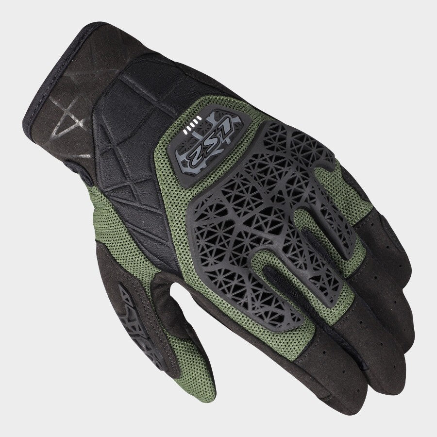 LS2 All Terrain II Riding Gloves in Olive Green Color, Most comfortable CE Certified Mesh Gloves, Best Riding Gloves for Bikes in India, LS2 Gloves for Bike Riders for Indian Bikes and Indian Roads travelling for road trips, long touring and adventure tours