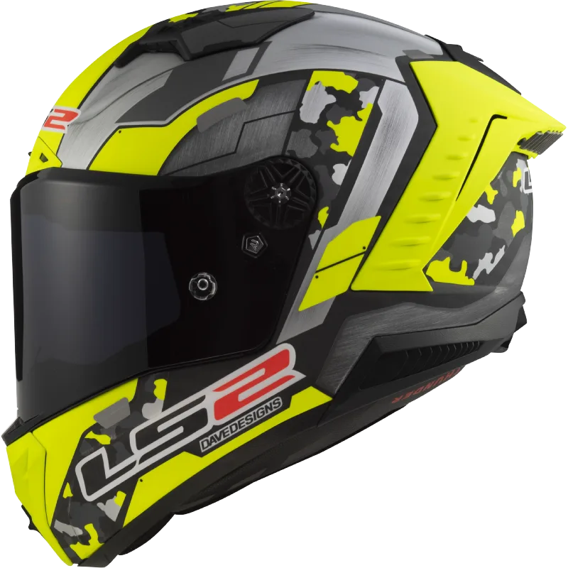 Best LS2 Yellow Helmet in India made of Carbon Fiber, Safest Helmet in India, ISI certified Stylish Grey Yellow Helmet which is Racing ready with Best look