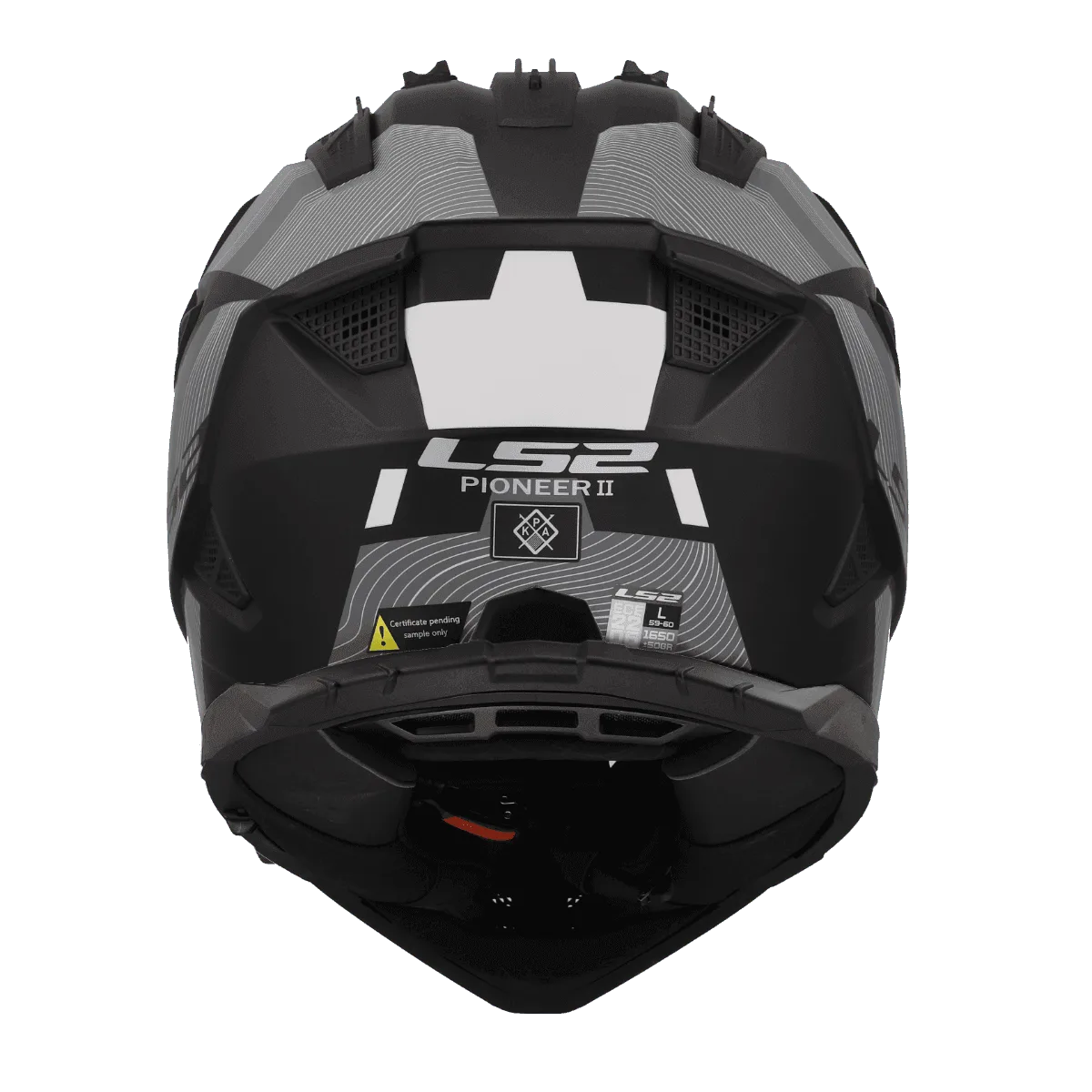 Ls2 Mx436 Pioneer 2 Hill Matt Black White Dual Sports Helmet, Best LS2 helmet in India, Best Black Helmet for Bike Motorcycle like r15, yamaha, ktm