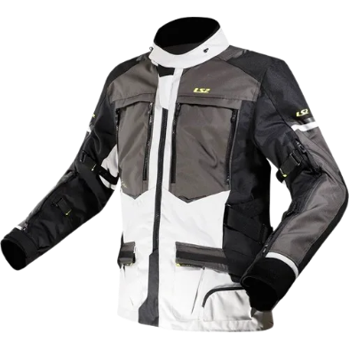 Ls2 Norway Mens Riding Jacket - in stylish Black Grey Yellow color, Best Mens Riding Jacket in India for touring and road trips, best riding gear for motorcycle bikes in india,