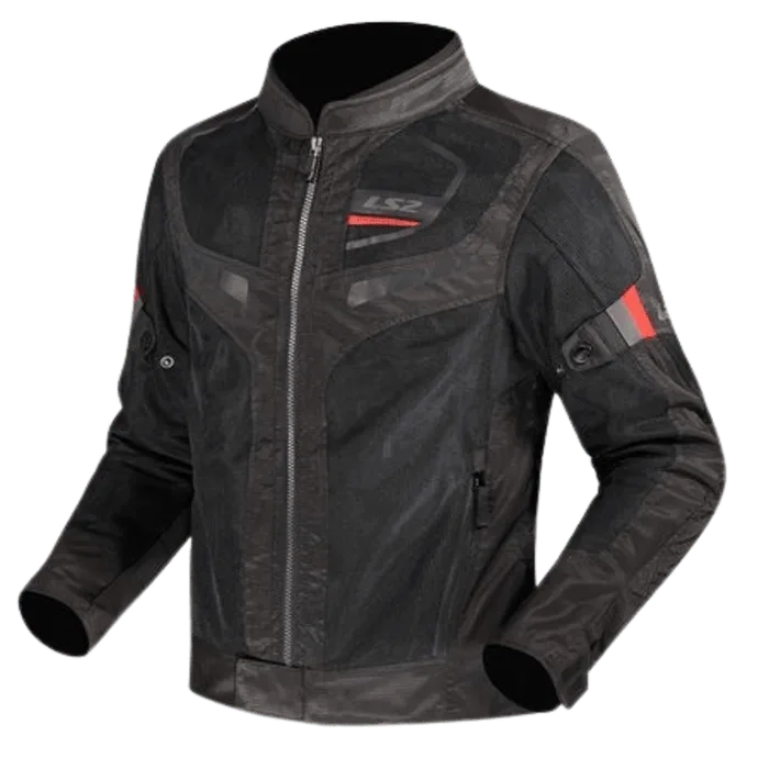 Ls2 Riding Jacket Garda Air Man Black Red, Affordable Riding Jacket in india, Best LS2 Jacket in india