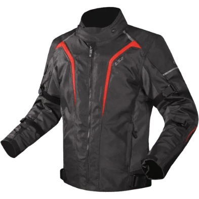 Ls2 Riding Jacket Sepang Black Grey Red Stylish Mesh Jacket for Motorcycle Bike, Best Riding Jacket in India