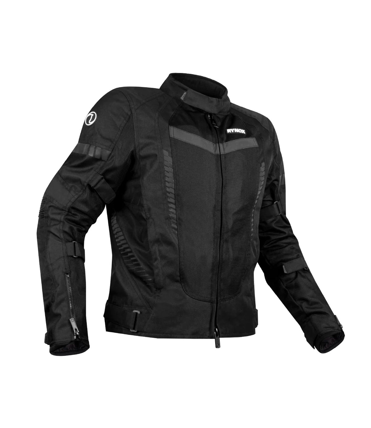 RYNOX Tornado Pro 4 Riding Jacket - CE Level 2 Certified Class A Black Touring Jacket for Bikes in India, Best Riding Jacket for indian motorcycle for road trips.