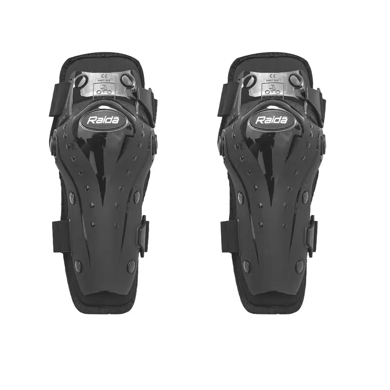 Raida Armour Dual Axis KneeGuards – CE Level 1 Certified, Slim & Protective Design for Riders, Best Knee Guards for Bike Riders, Kneeguards for long touring, road trips, long tours, Best Knee guards in India