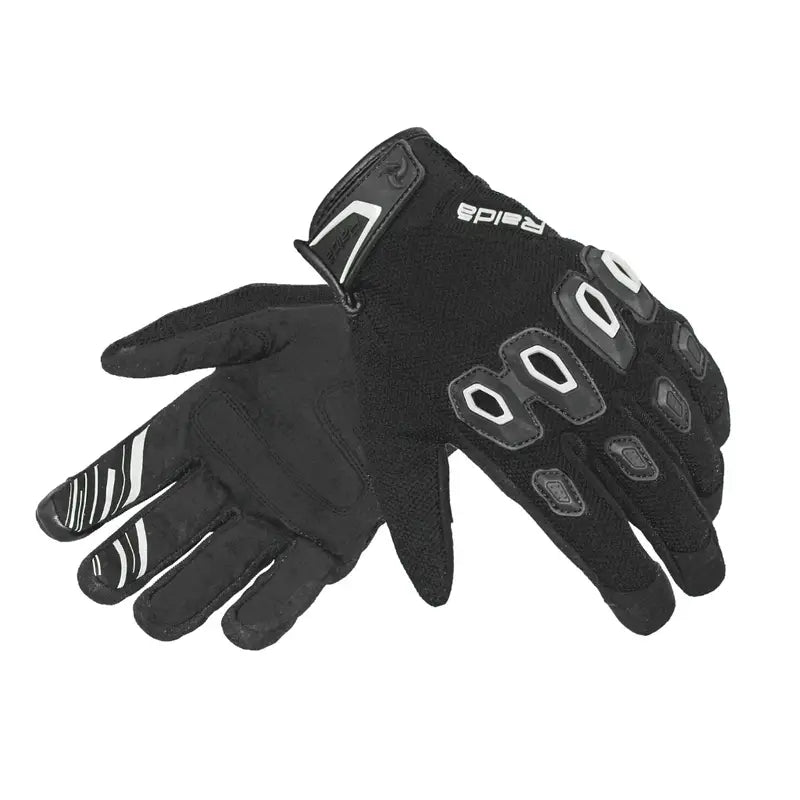 Raida Avantur Mx Riding Gloves in Black White Color– Lightweight, Breathable Off-Road & Street Gloves for Bike Riders, Best Riding Gloves in India for Indian Roads, Road Trips and Long touring, Best Gloves for Off Road Bikes