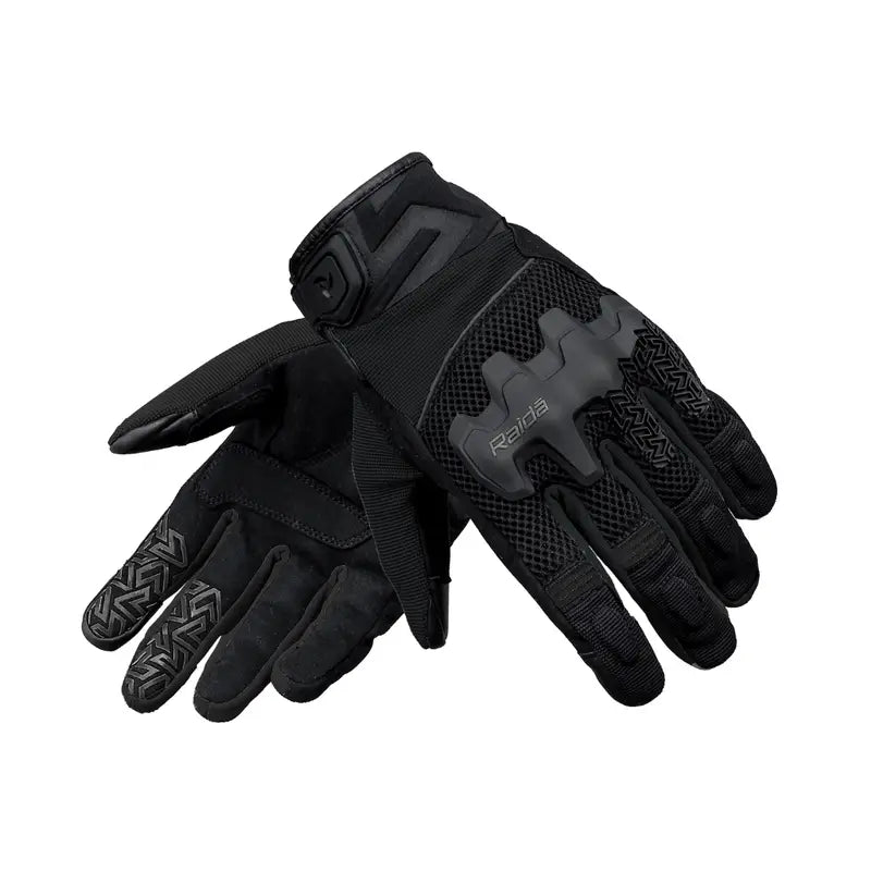 Raida Drift Motorcycle Riding Gloves in Black Grey Color, Waterproof gloves with All-Terrain Protection & Comfort, Best Riding Gloves in India for Bike Riders, Best Bike Gloves for safe riding, long touring, road trips