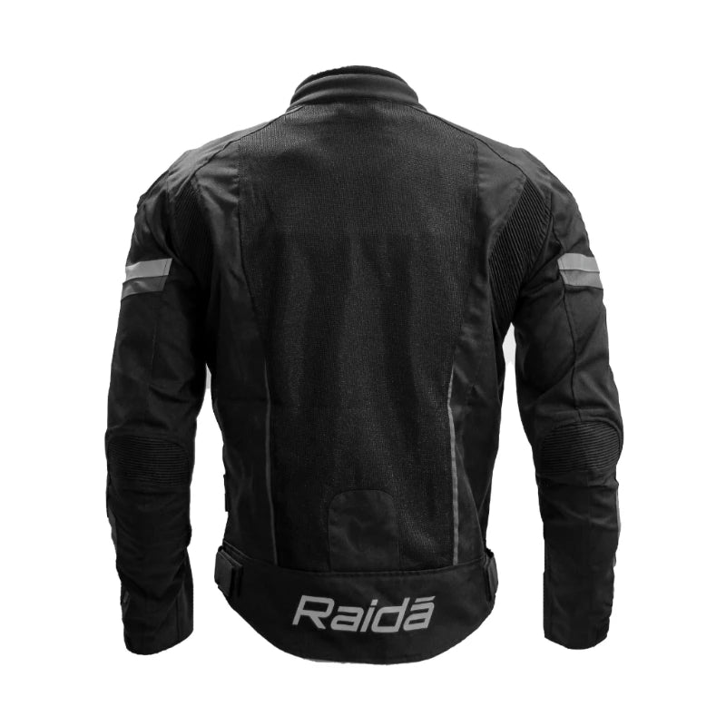 Raida Frigate Riding Jacket Black – Ce Level 2 Armored Mesh Jacket With Metal Sliders, Best Riding Jacket in India, Best Mesh Jacket in India for bike rikders
