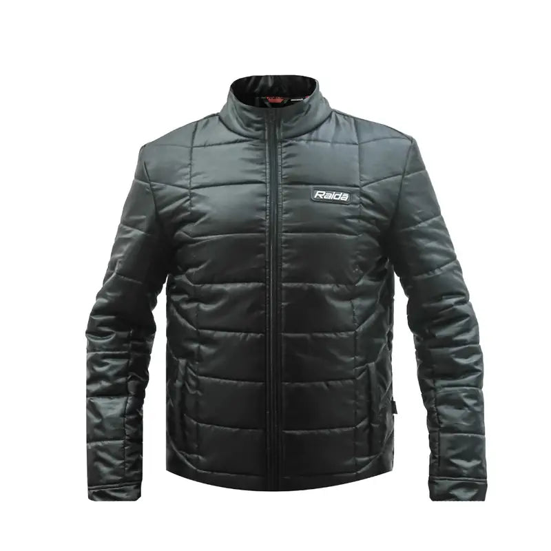 Raida Performance Layer Thermal Puff Jacket in Black Color – Ultra-Light, Insulated Mid-Layer For Riding & Outdoor Use, Raida Performance Layer, Best Puff Jacket for Bike Riders in India, Best Thermal Jacket in India, Bomber Jacket for Long Touring, Road Trips, Bike Riding