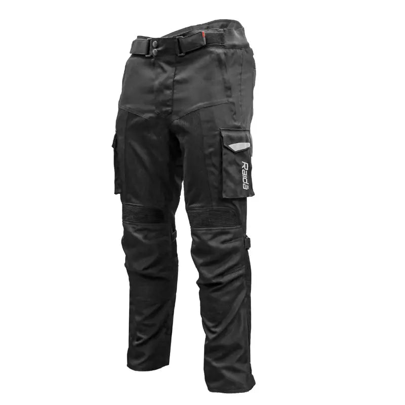 Raida Rover Riding Pants in Black Color – Ce Level 2 Armored, All-Weather Touring Pants, Best Riding Pants for Long touring, bike rides, Winter, Monsoon, Waterproof Bikes Pants, All Safety Protection
