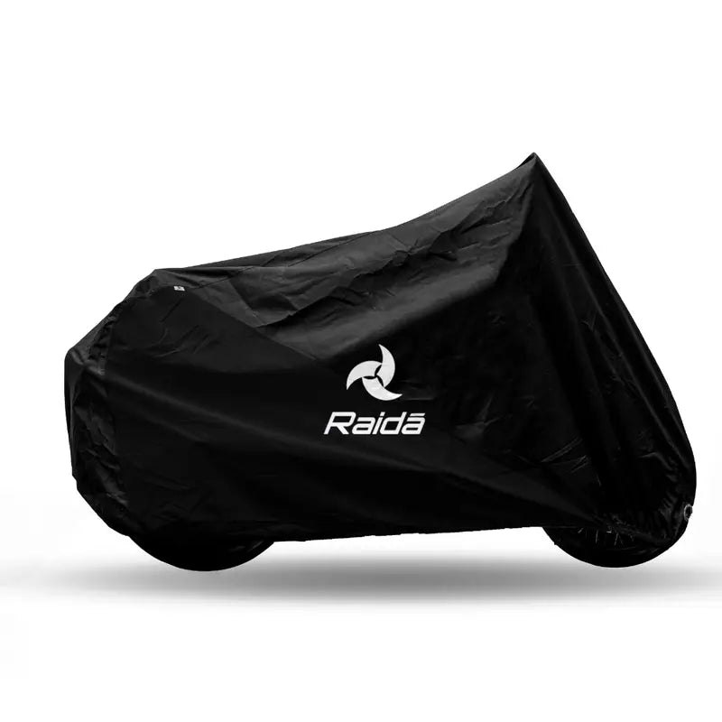 Raida SeasonPro Waterproof Bike Cover Black Color - 300D Oxford Fabric, Dustproof, UV Resistant with Lock Holes, Buy Best Bike Cover for Indian Bikes