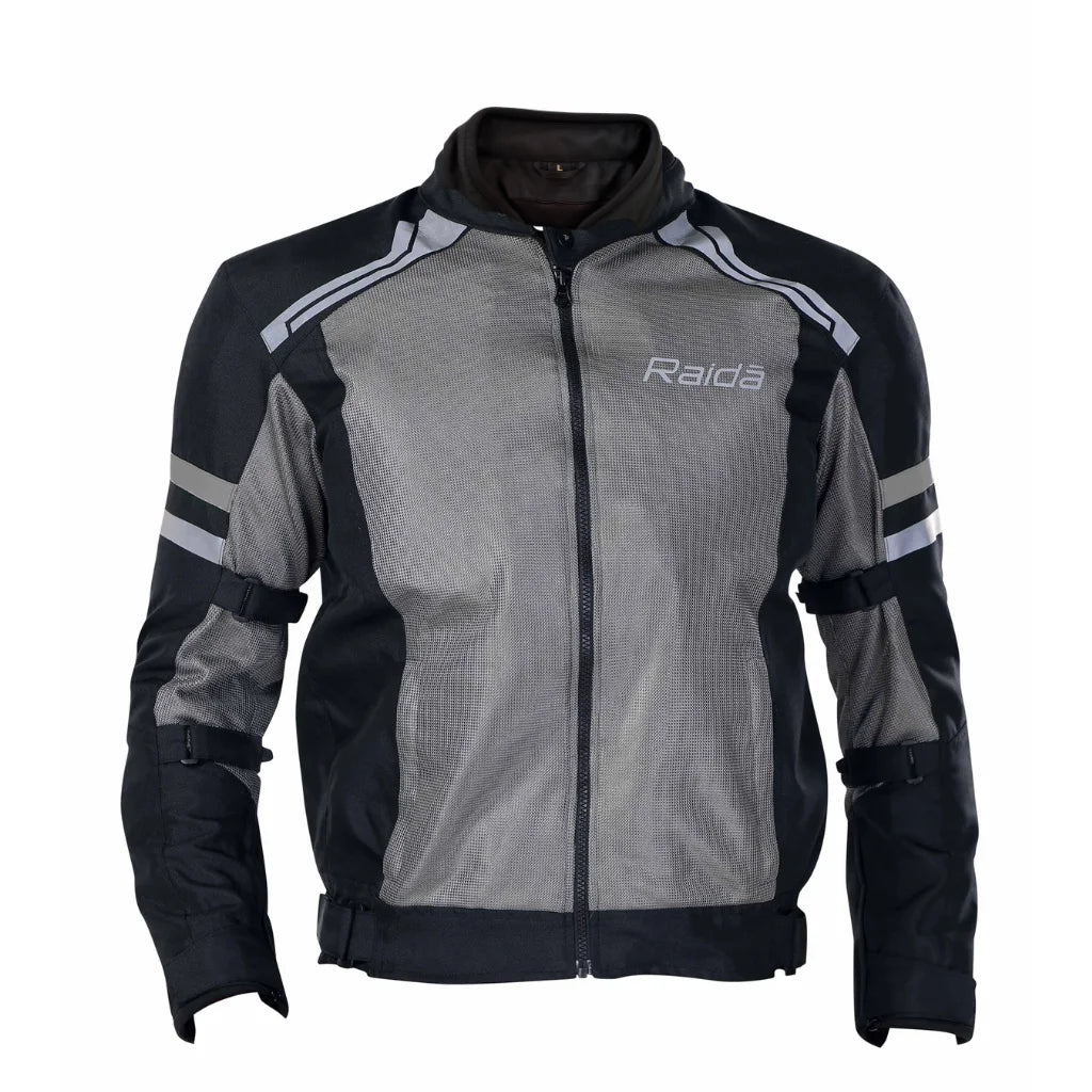 Raida Tourer Motorcycle Jacket in Grey Color – Budget-Friendly Best Riding Jacket under 5000 in India, Best Bike jacket for riders under 5k, Ce Level 2 Armored Riding Jacket ith full safety and protection, Best Bike Jacket for Long touring, road trips, safe long tours for motorcycle riders riding Indian Bikes
