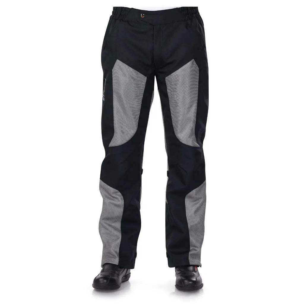Raida Tourer Motorcycle Riding Pants in Black Grey Color – Ce Level 2 Armored, Lightweight Touring Pants, Best Riding pants under 5000, Best Bike pants in india for riders, made for indian roads and indian motorcycle bikes, Best pants for long touring, bike rides, road trips