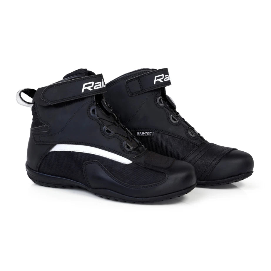 Raida Urbanr Riding Shoes in Black Color – Stylish, Protective & Quick-Lace Motorcycle Sneakers, Short Boots for Bike Riders, Best Riding Shoes for Indian Motorcycle Bikes Riding on Indian Roads for Urban Riding,