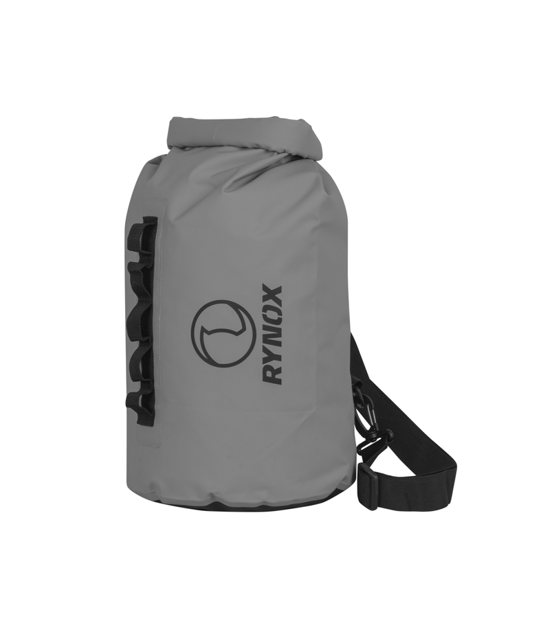 Rynox Expedition Dry 2 Utility Bag Light Grey - 15L Stormproof Motorcycle Luggage System, Best Dry Bag for Bike Riders in India for long touring, road trips. Affordable Trip Bag for Bike Motorcycle Adventure tours