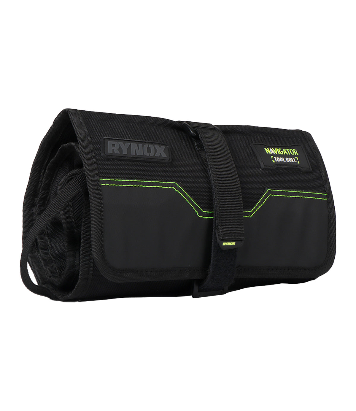 Rynox Navigator Tool Roll Utility Bag Black - Durable & Versatile Motorcycle Tool Organizer, Best Tool Bag for Bike Riding in India, Tool Bag for road trips, long touring, adventure tours for safety of Bike