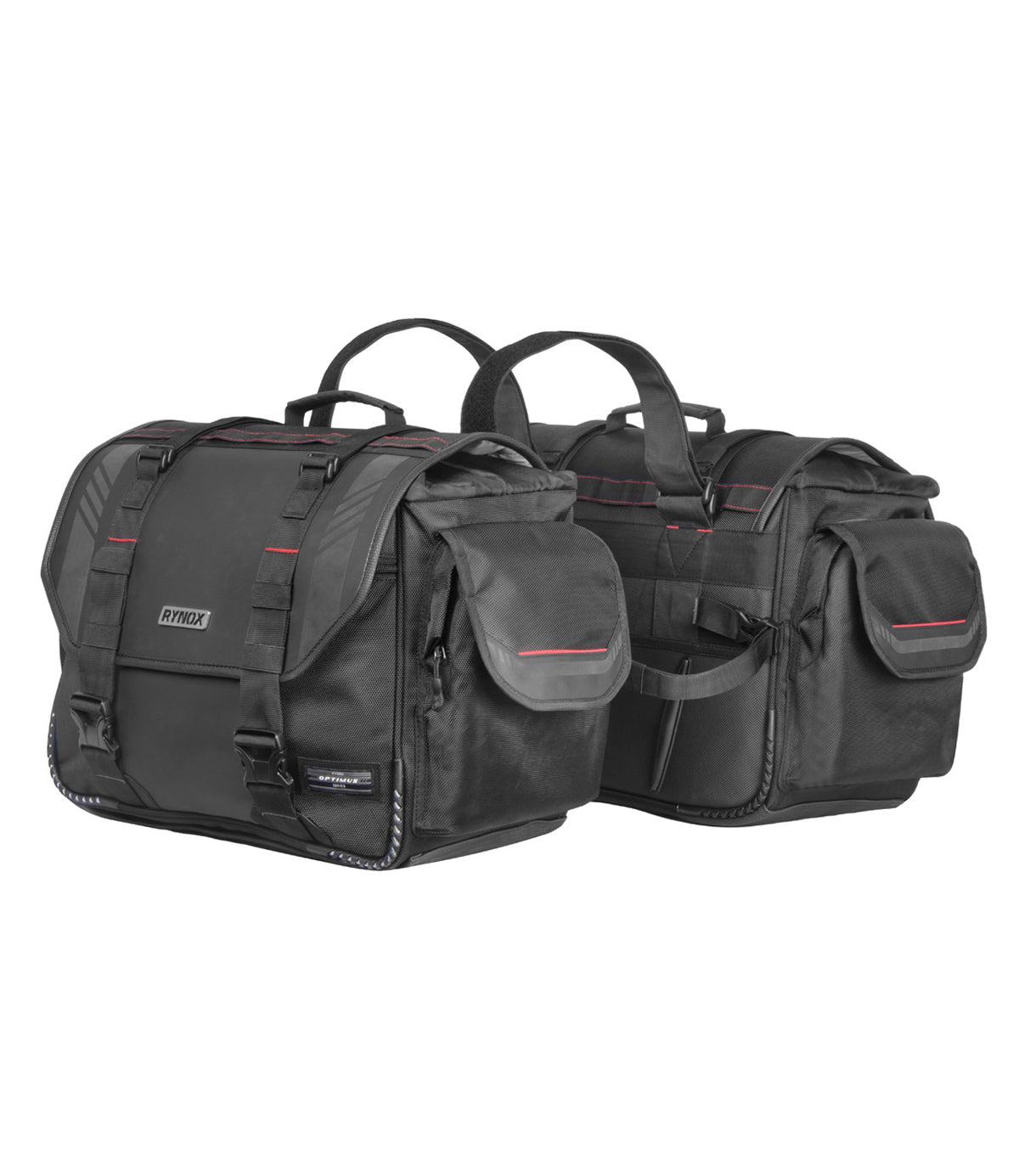 Rynox Optimus Saddle Bag 60L - Stormproof Black color - Sleek & Functional Motorcycle Luggage, Best Saddle Bag for Bikes in India, Best Bike Lugagge Bag in India for Road Trips, Long touring,
