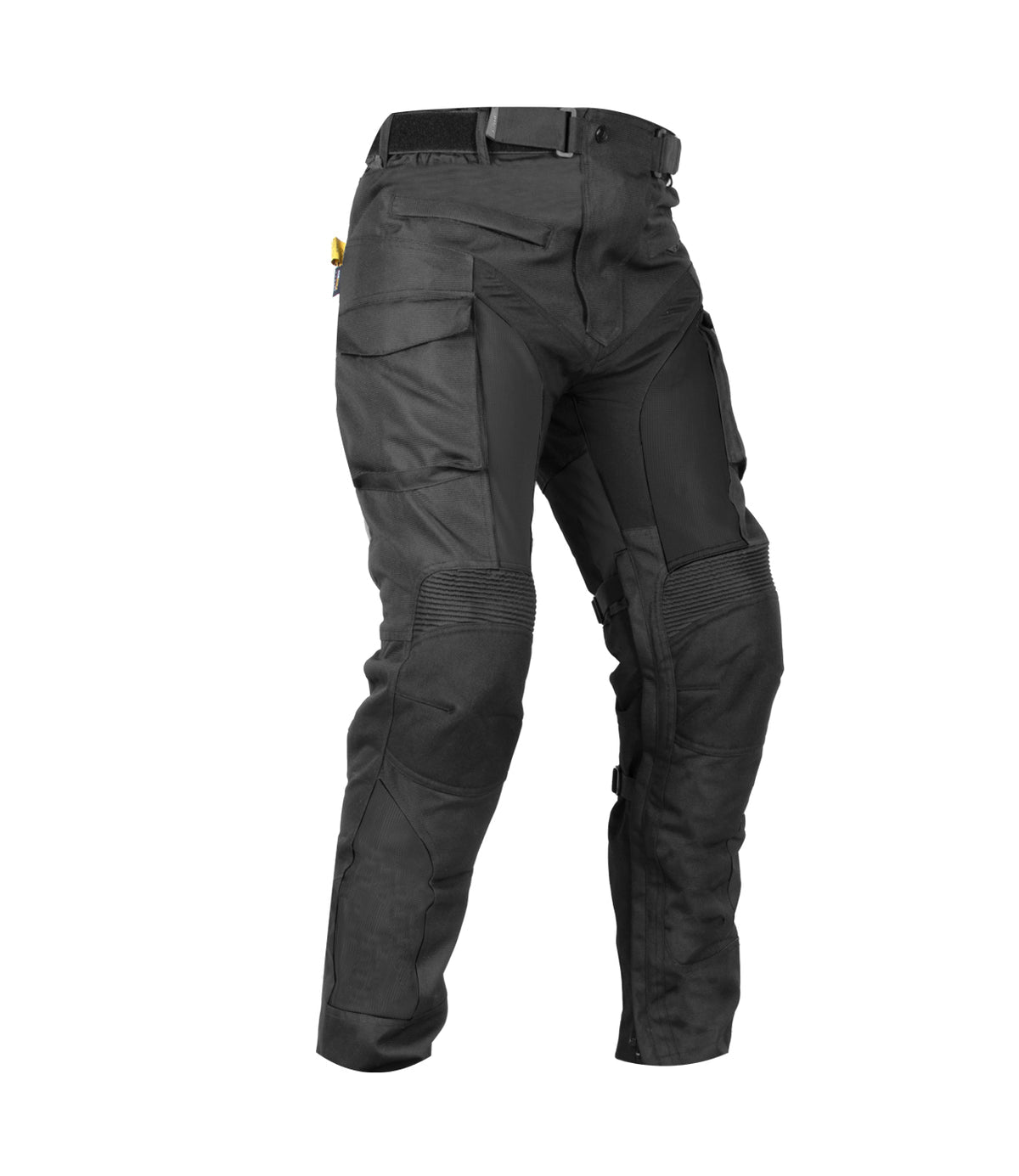 Rynox Stealth Air Pro Black Riding Pants - Adventure Motorcycle Pants with CE Level 2 Protection & Cordura Panels, Best Riding Pants in India, Best Motorcycle Pants with complete safety and protection for Touring, Road Trips and specially made for Indian Roads and Indian Bikes