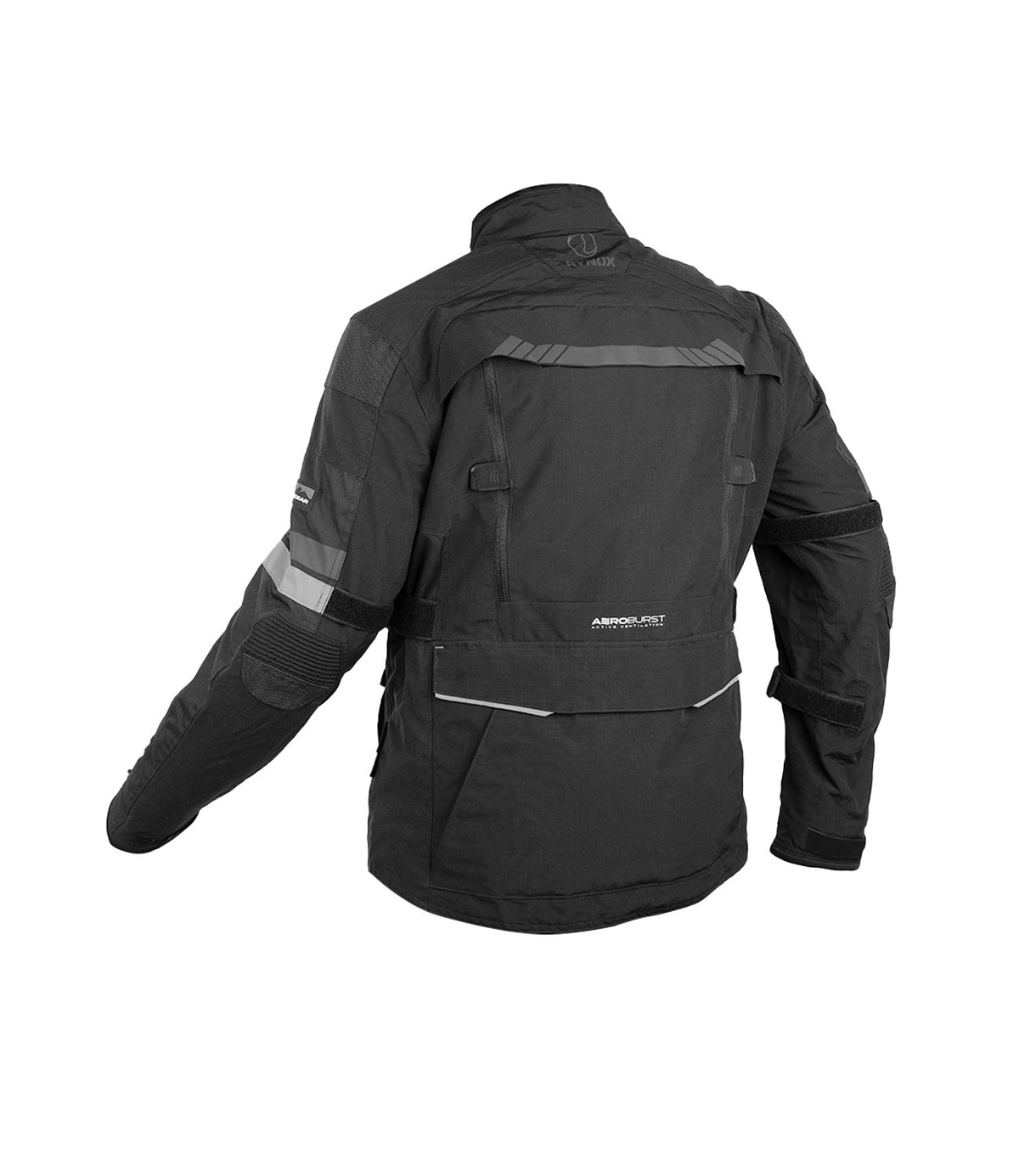 Rynox Stealth Evo 4 ADV Riding Jacket in Charcoal Black Color | D3O Level 2 Armor, Waterproof & All-Terrain Touring Jacket, Best Riding Jacket in India for road trips and long touring, Best touring Jacket under 20,000 in india, Made for Indian Roads, Bikes and Motorcycles