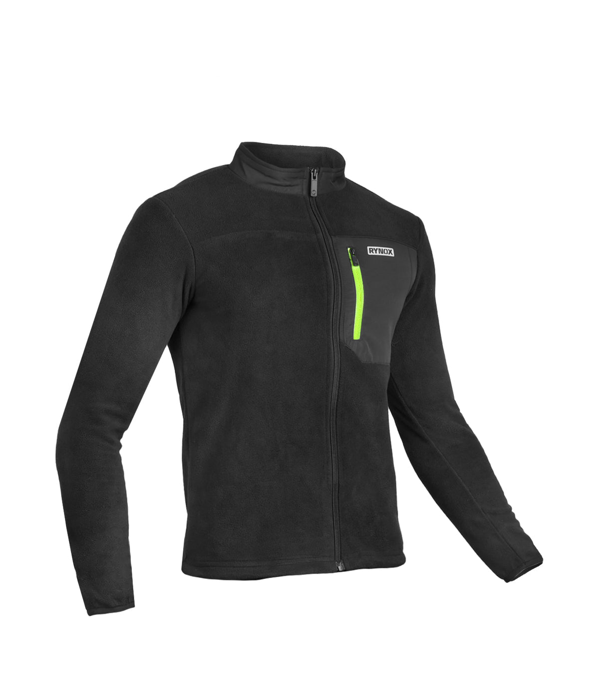 Rynox Swarm 2 Fleece Winter Jacket for Warmth - Black Color Fleece Jacket, Lightweight Winter Layer for Bike Riders, Best Winter Jacket in India for Road Trips and Long Touring Motorcycle Rides