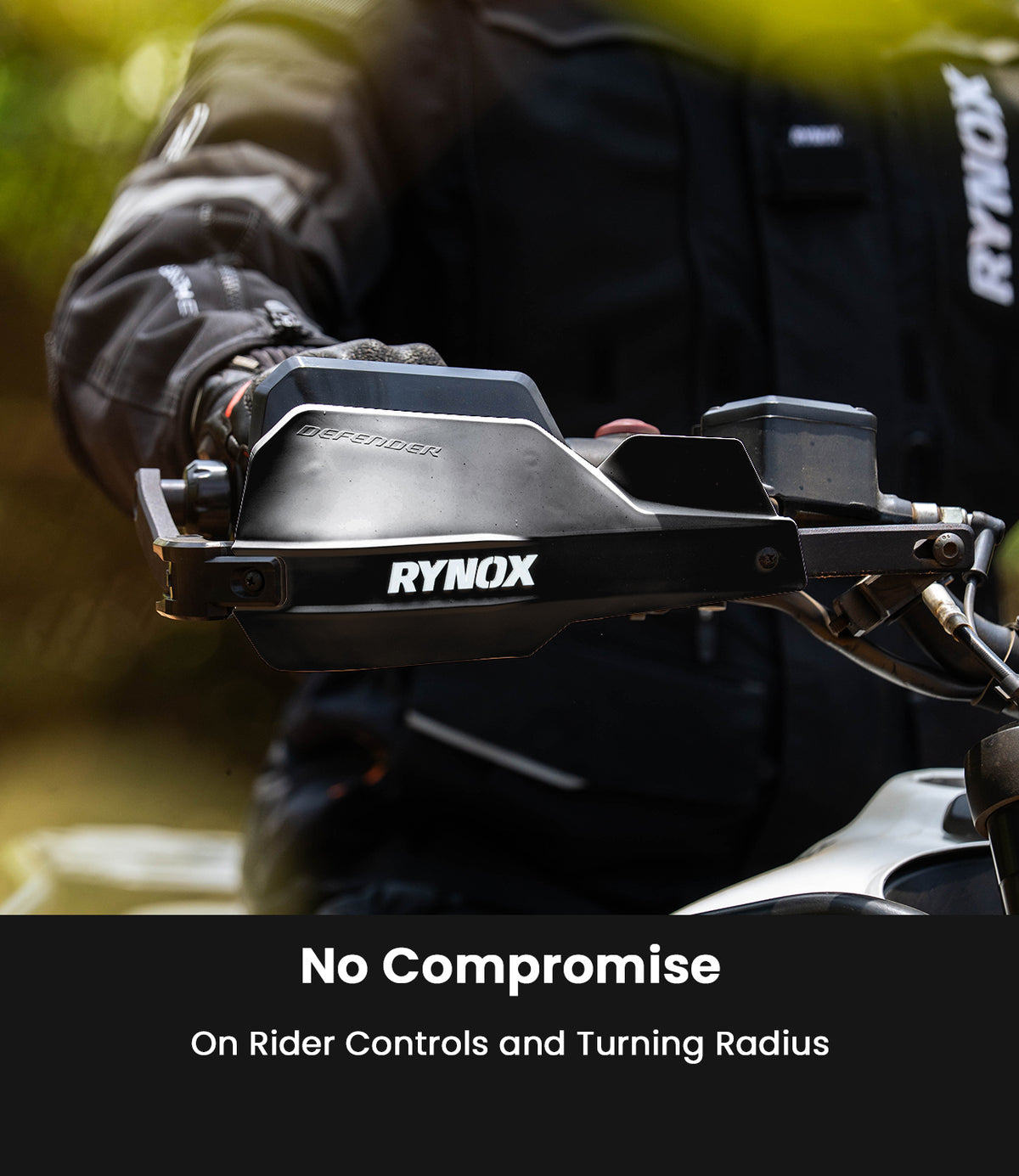 Rynox Defender Pro Handguard - Full Wrap Motorcycle Knuckle guard with Modular Sliders, Best hand guard for bikes in India, Best knuckle guards for Indian Bikes, Best Bike Accessories in India for hand protection made for urban riding, long touring and road trips