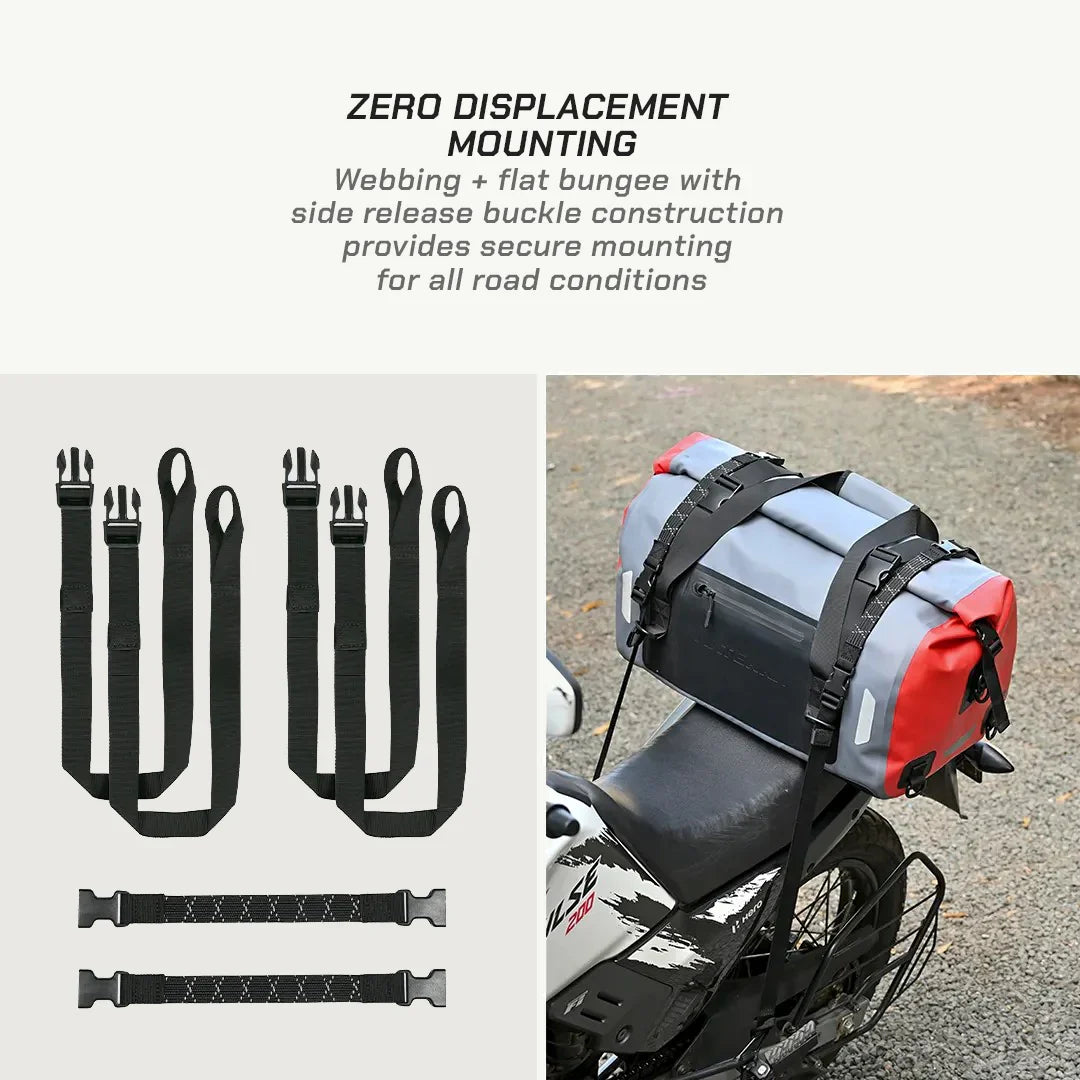 ViaTerra DryBag 55L - 100% Waterproof Motorcycle Tailbag (Universal)