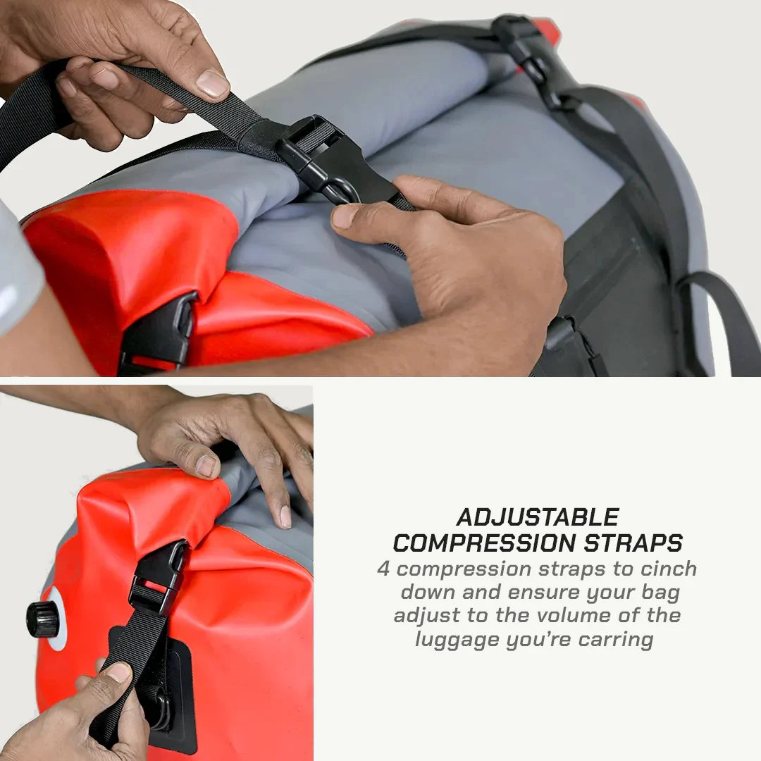 ViaTerra DryBag 55L - 100% Waterproof Motorcycle Tailbag (Universal)