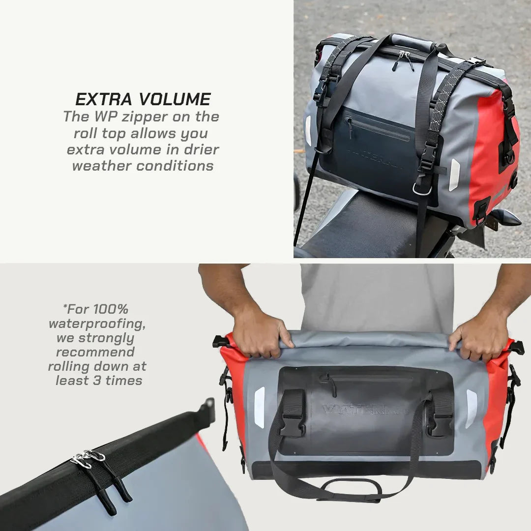 ViaTerra DryBag 55L - 100% Waterproof Motorcycle Tailbag (Universal)