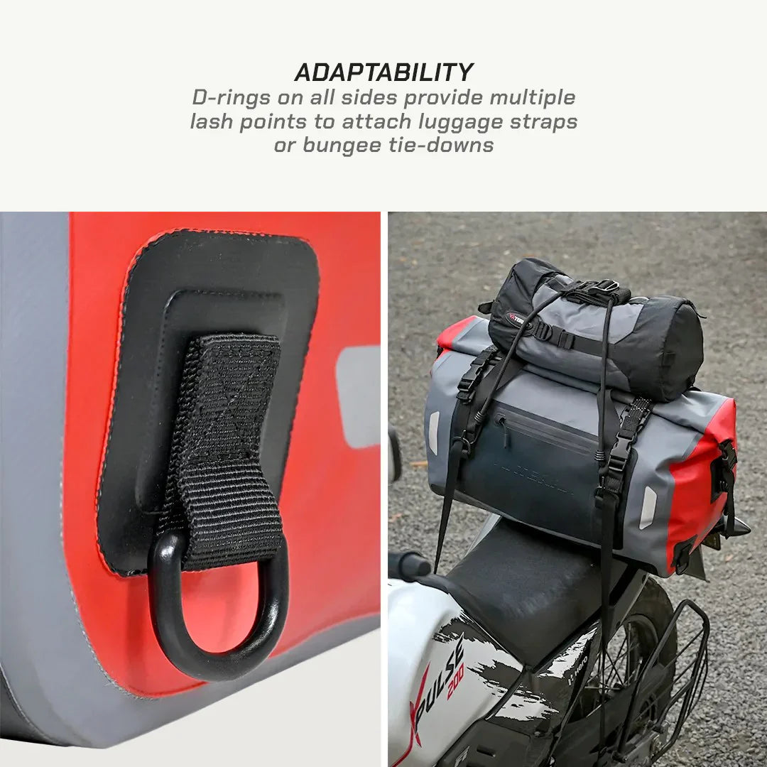 ViaTerra DryBag 55L - 100% Waterproof Motorcycle Tailbag (Universal)