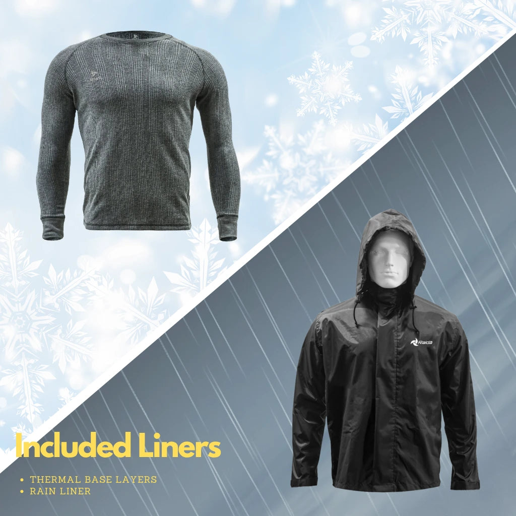 Raida Rover Touring Jacket Black Grey Color – Ce Level 2 Armored, All-Season Motorcycle Riding Jacket, Best Riding Jacket for Bike Riders, Best Riding Jacket for long Touring, Road Trips, Raida Riding Jacket for Indian Roads