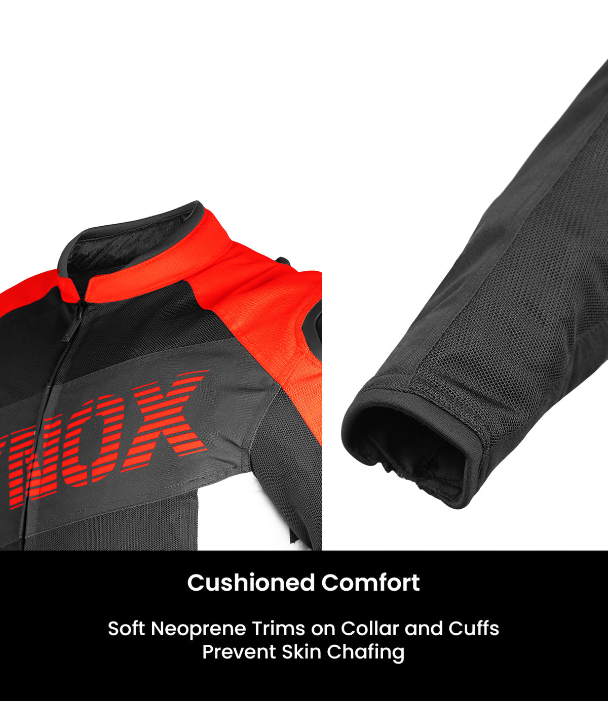 Rynox DELTA GT Sports Riding Jacket in Red Black Color | CE Level 2 Protection, Moto Sport Touring & Summer Mesh Ventilation, Best Riding Gear in India, Best Riding Jackets for Bike riders made for Indian Roads. Motorcycle Jackets for Long touring and road trips