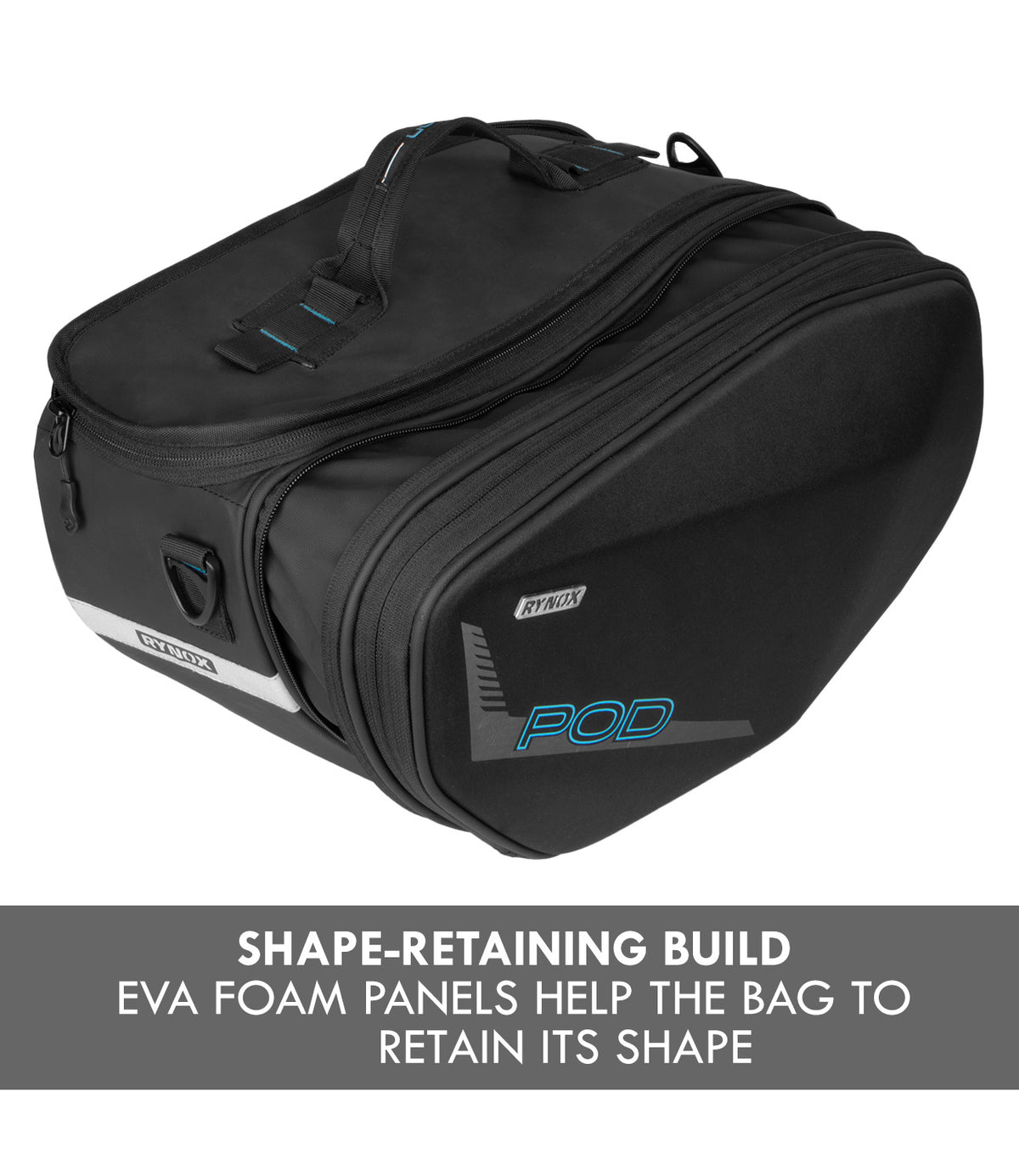 Rynox Pod Saddle Bag 52L | Expandable Stormproof Motorcycle Touring Luggage Bag, Best saddle bag in india, Best Bike luggage bag under 5000 for indian bikes especially made for long touring and road trips for bike riders