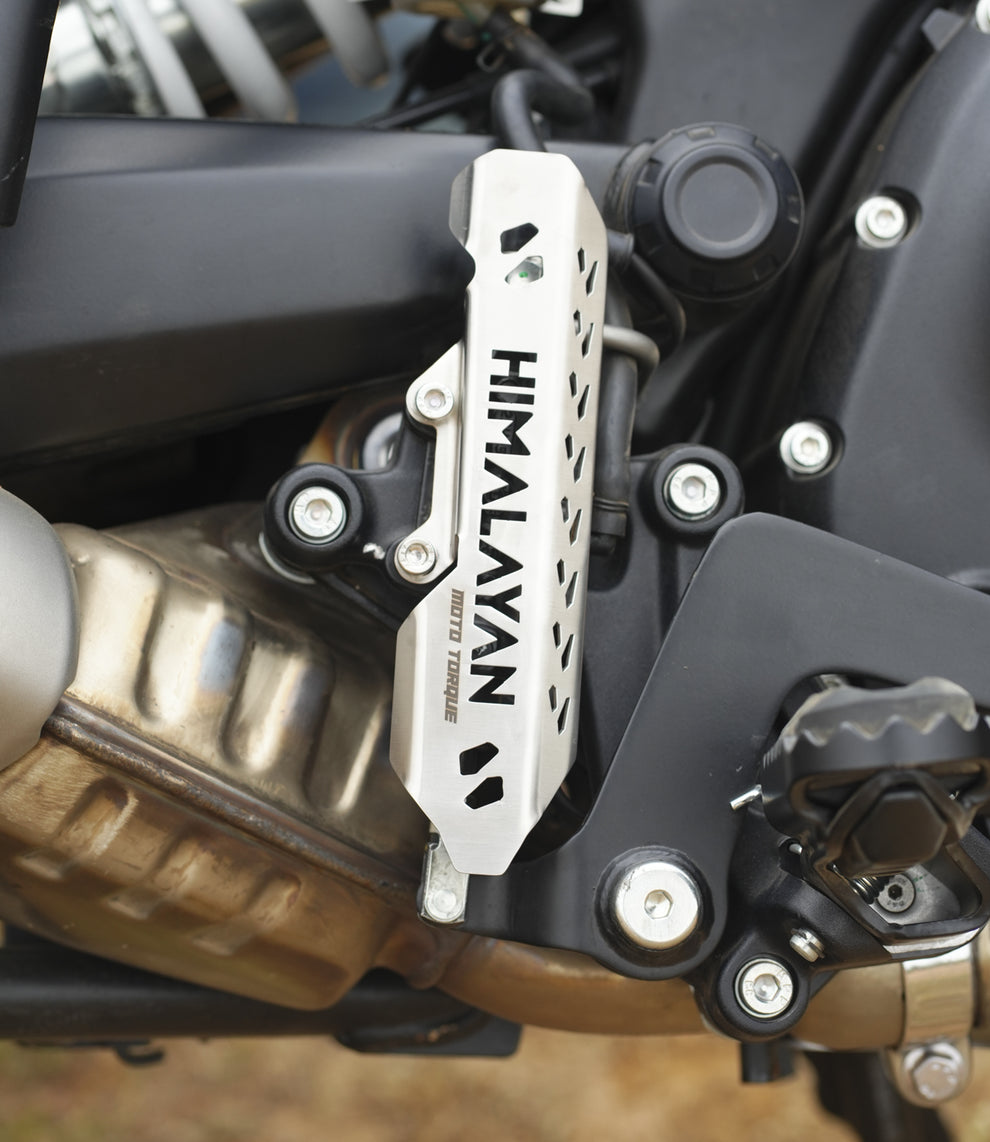 Moto Torque Rear Master Cylinder Guard For Royal Enfield Himalayan 450 - Stainless Steel