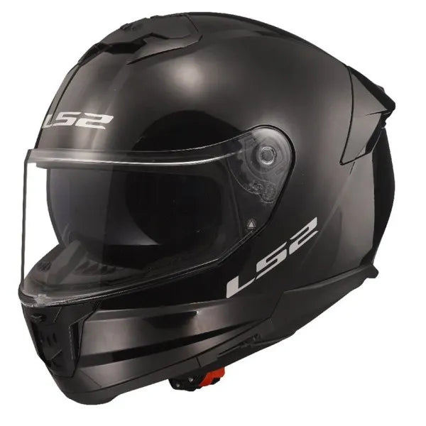 LS2 Stream 2 Full Face Helmet, Best Affordable Race Helmet in India, Clear Visor Stylish Graphics Helmet safe for indian roads, Top LS2 Helmet in Gloss Black Color for Indian Motorcycle Bikes like Royal Enfield, KTM, Yezdi, Pulsar, Triumph,