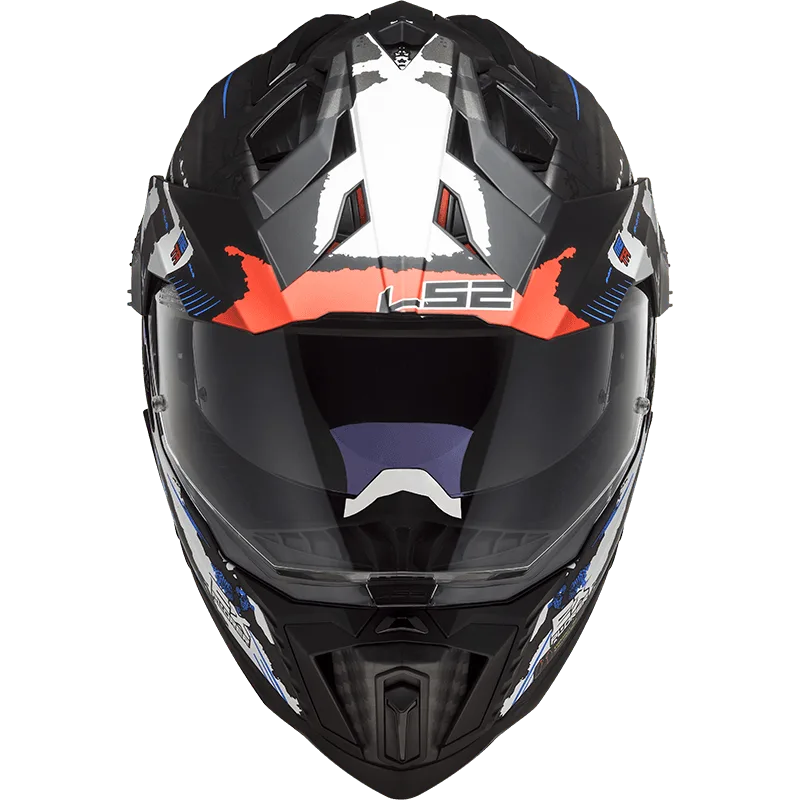 Ls2 Mx701 Explorer Carbon Extend Matt Red Dual Sports Helmet, best black red helmet in india, best helmet for royal enfield, triumph, jawa, motorcycle bikes in india