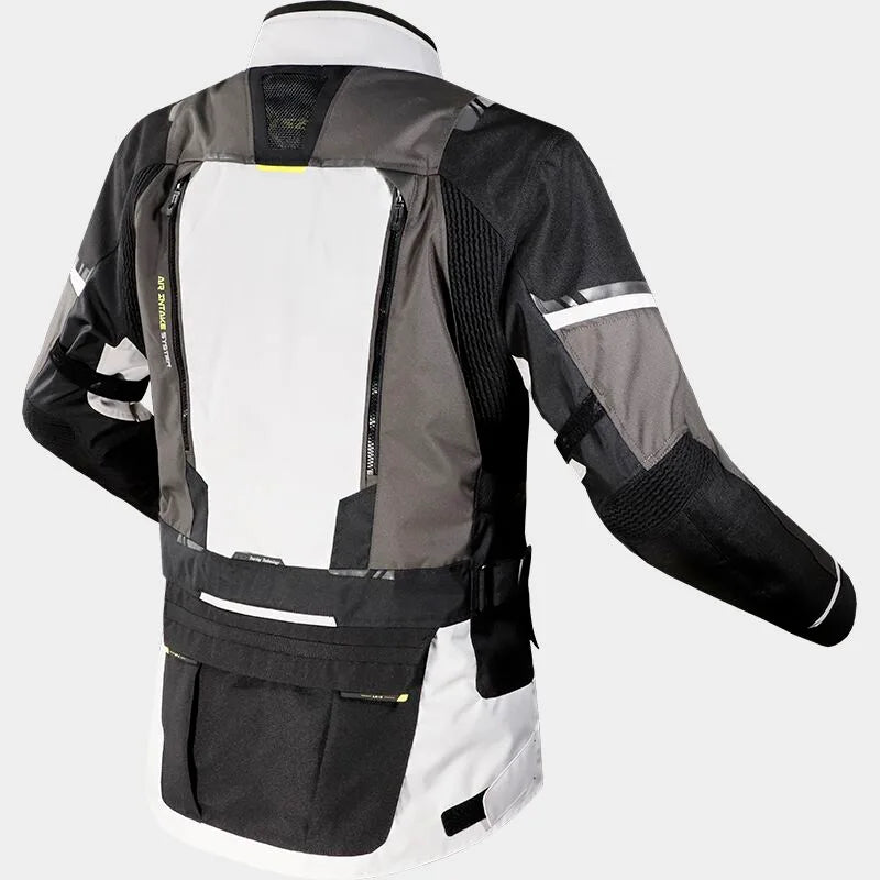 Ls2 Norway Mens Riding Jacket - in stylish Black Grey Yellow color, Best Mens Riding Jacket in India for touring and road trips, best riding gear for motorcycle bikes in india,