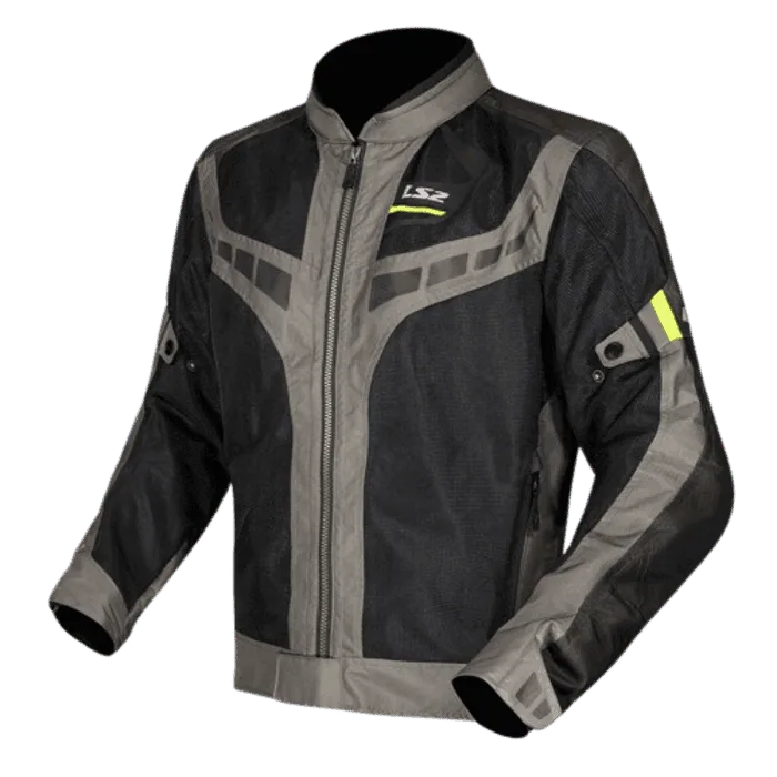 Ls2 Riding Jacket Garda Air Man Black hi viz yellow, Affordable Riding Jacket in india, Best LS2 Jacket in india