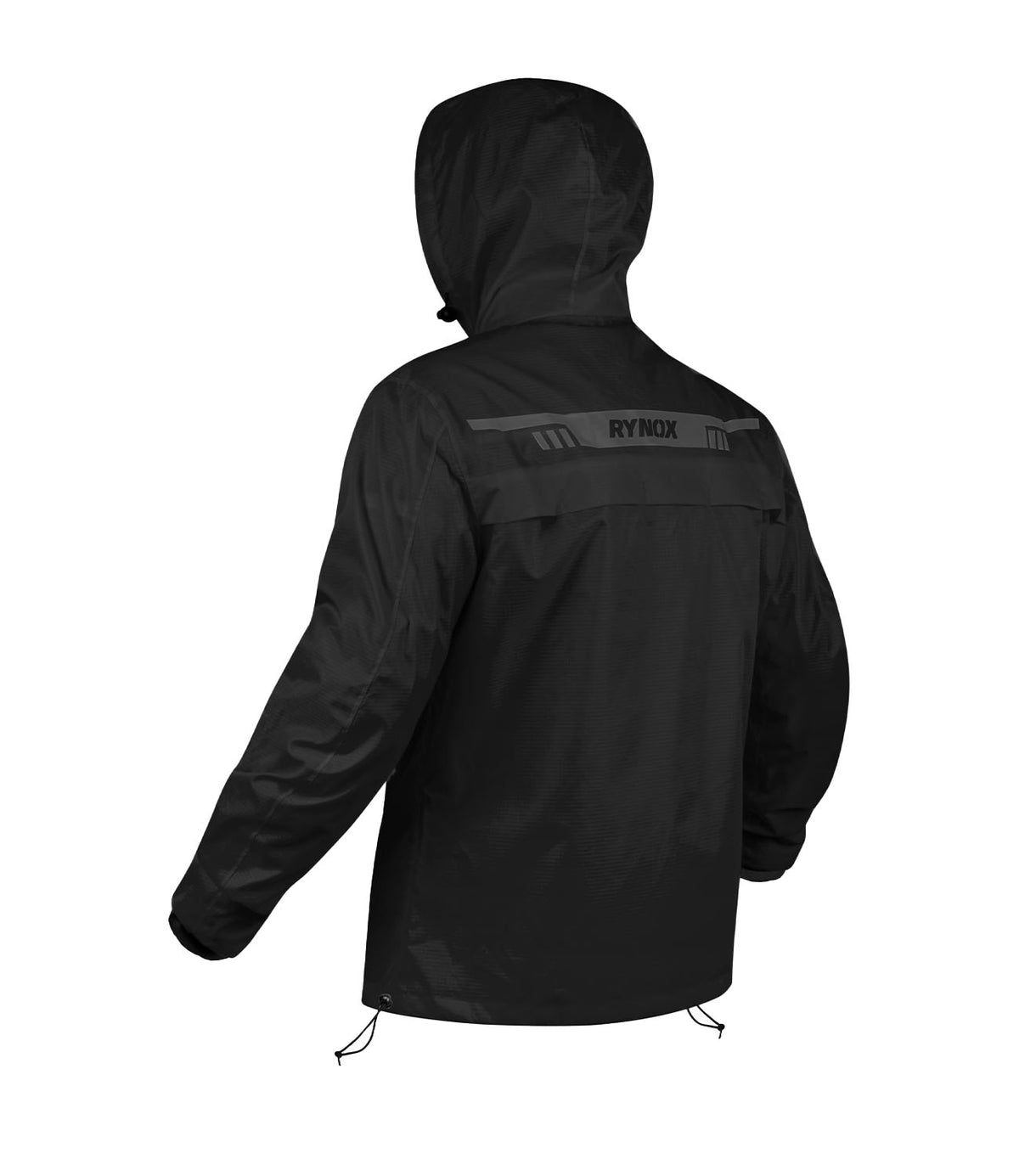RYNOX H2Go Pro 3 Rain Jacket in Black Color - Premium Waterproof Riding Gear in India for Motorcycle Bike Riders specially designed for long touring or road trips on Indian Bikes to protect against heavy monsoon rains