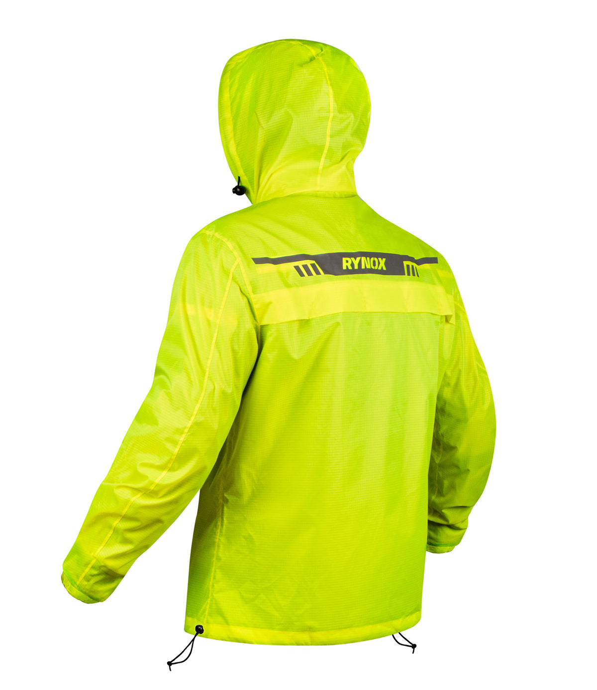 RYNOX H2Go Pro 3 Rain Jacket in Hi Viz Green Yellow Nuon Color - Premium Waterproof Riding Gear in India for Motorcycle Bike Riders specially designed for long touring or road trips on Indian Bikes to protect against heavy monsoon rains