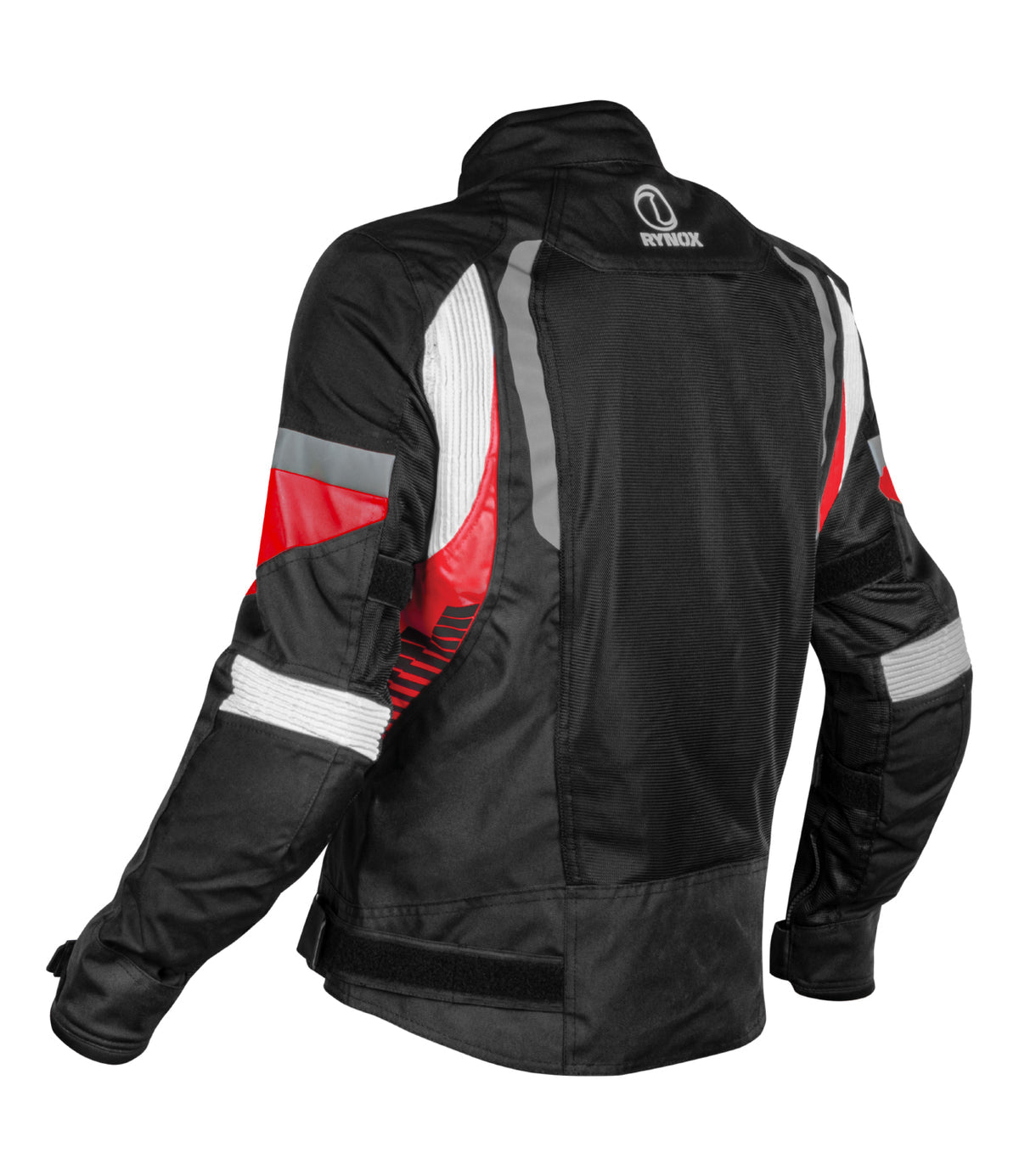 RYNOX Tornado Pro 4 Riding Jacket - CE Level 2 Certified Class A Black Red Touring Jacket for Bikes in India, Best Riding Jacket for indian motorcycle for road trips. Best Rynx Riding gear in India.