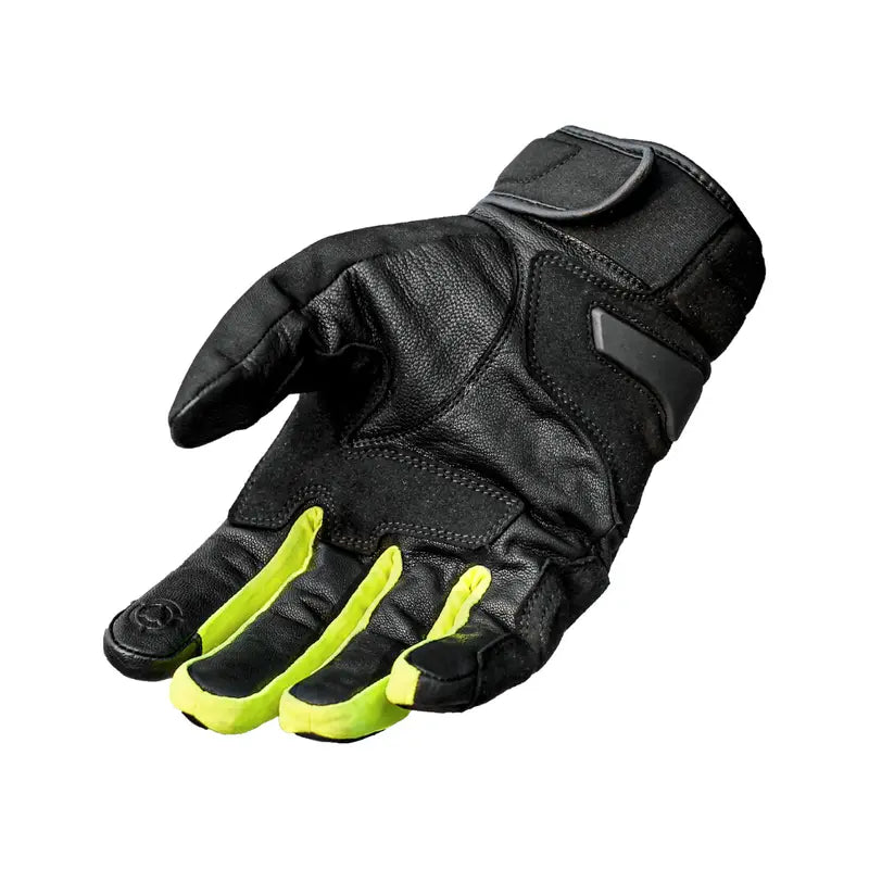 Raida Aqdry Waterproof Riding Gloves Black Yellow Color – All-Weather Comfort, Smart Touch & Lightweight Rain Protection, Best riding gloves in India, Bike Gloves for rainy season, waterproof gloves for bike riding, road trips, long touring
