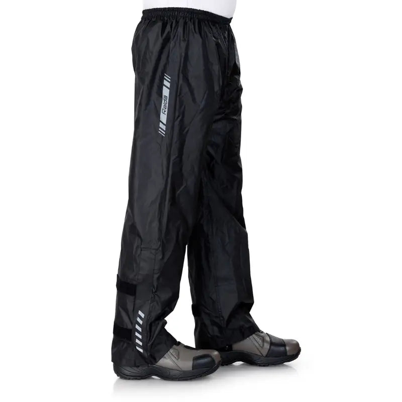 Raida Drymax 15K Rainpants in Black Color – Waterproof Riding Rain Pant With 15,000Mm Protection, Best Rain Pants for Bike Riders, Long Touring, Road Trips, Bike Trips, Best Waterproof Pants in India for monsoon