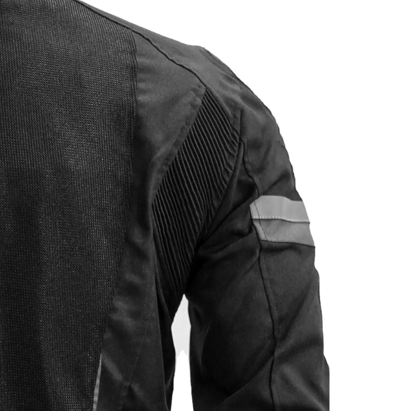 Raida Frigate Riding Jacket Black – Ce Level 2 Armored Mesh Jacket With Metal Sliders, Best Riding Jacket in India, Best Mesh Jacket in India for bike rikders
