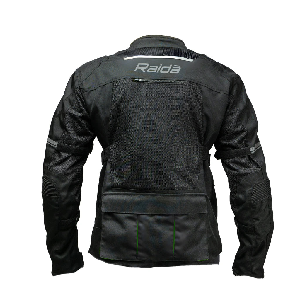 Raida Rover Touring Jacket Black Grey Color – Ce Level 2 Armored, All-Season Motorcycle Riding Jacket, Best Riding Jacket for Bike Riders, Best Riding Jacket for long Touring, Road Trips, Raida Riding Jacket for Indian Roads