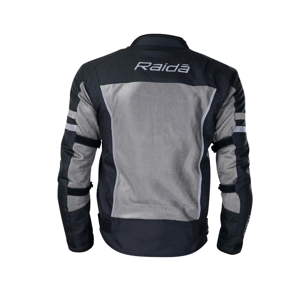 Raida Tourer Motorcycle Jacket in Grey Color – Budget-Friendly Best Riding Jacket under 5000 in India, Best Bike jacket for riders under 5k, Ce Level 2 Armored Riding Jacket ith full safety and protection, Best Bike Jacket for Long touring, road trips, safe long tours for motorcycle riders riding Indian Bikes