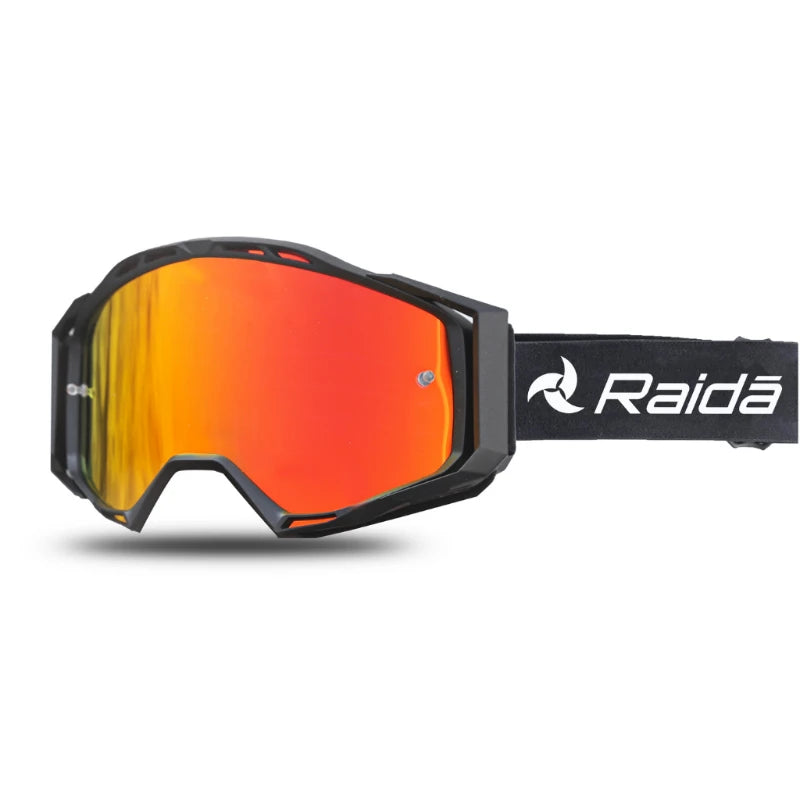 Raida Trailcraft Eyewear Anti-Fog Goggle with red visor – Ce Certified Uv400 Goggles With Otg Fit For Off-Road Riders, Best Goggles for Bike Riders, Best Anti Fog Goggles in India, Goggles for Long touring, road trips, long tours, Riding Goggles for indian bikes