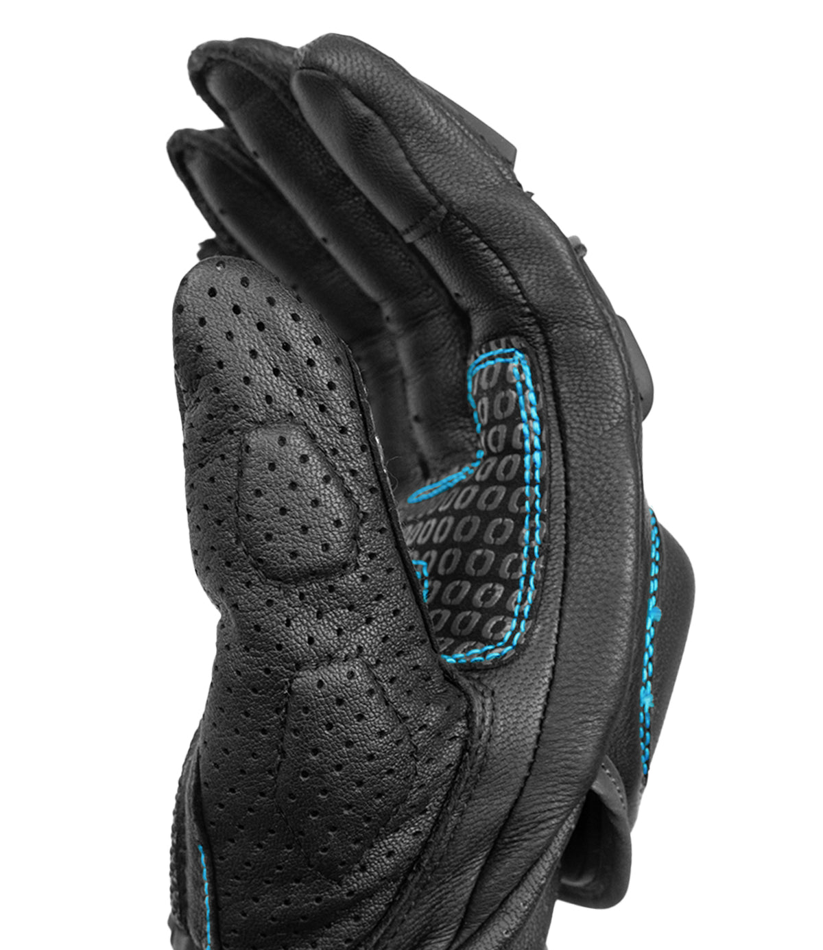Rynox Advento Pro Riding Gloves in Black Blue Color which is CE Certified Full Gauntlet Racing-Inspired Motorcycle Touring Gloves, Best Riding Gloves in India, Buy Motorcycle Bike Gloves in India for Ultimate Safety and perfect for Indian roads, Bike gloves for roadtrips and long touring.