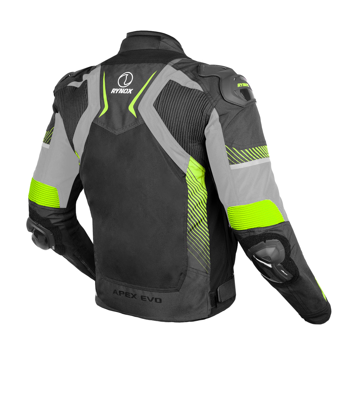 Rynox Apex Evo Riding Jacket in Black Yellow | CE Certified Class AA Rated Supersport Jacket with RHEON Level 2 Armor, Best Riding Jacket in India, Best Riding Jacket in India under 15000, Bike Jacket for sport riding, road trips and long touring, Sports jacket for indian sports bikes designed for indian roads