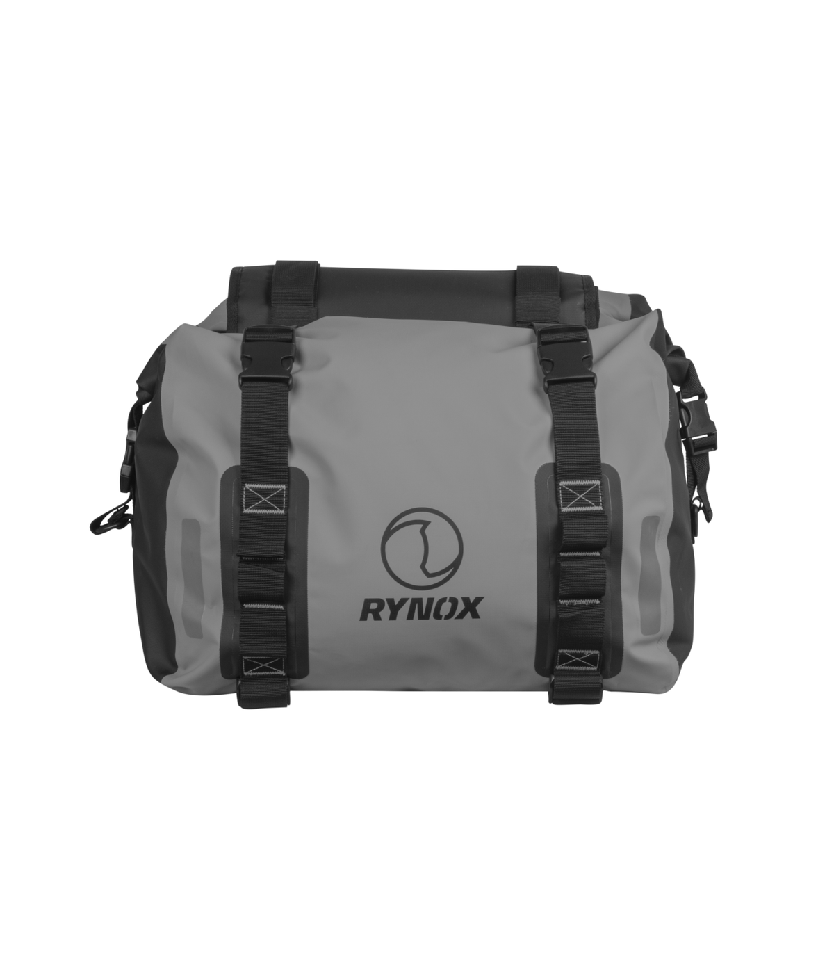Rynox Expedition Stormproof Motorcycle Saddle Bag Light Grey Color - 64L Cargo Luggage Capacity, Best Saddle Bag in india for Bike Riders for Long touring, Adveture tours, road trips
