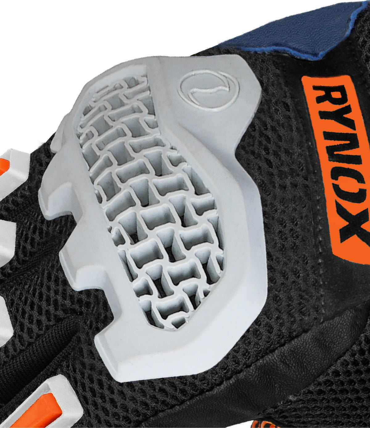 Rynox Gravel Dualsport Riding Gloves in Orange Blue Black Color - Motocross, Off-Road riding gloves, Best riding gloves in india for off road bikes like impulse, Riding gloves for dirt bike motorcycle